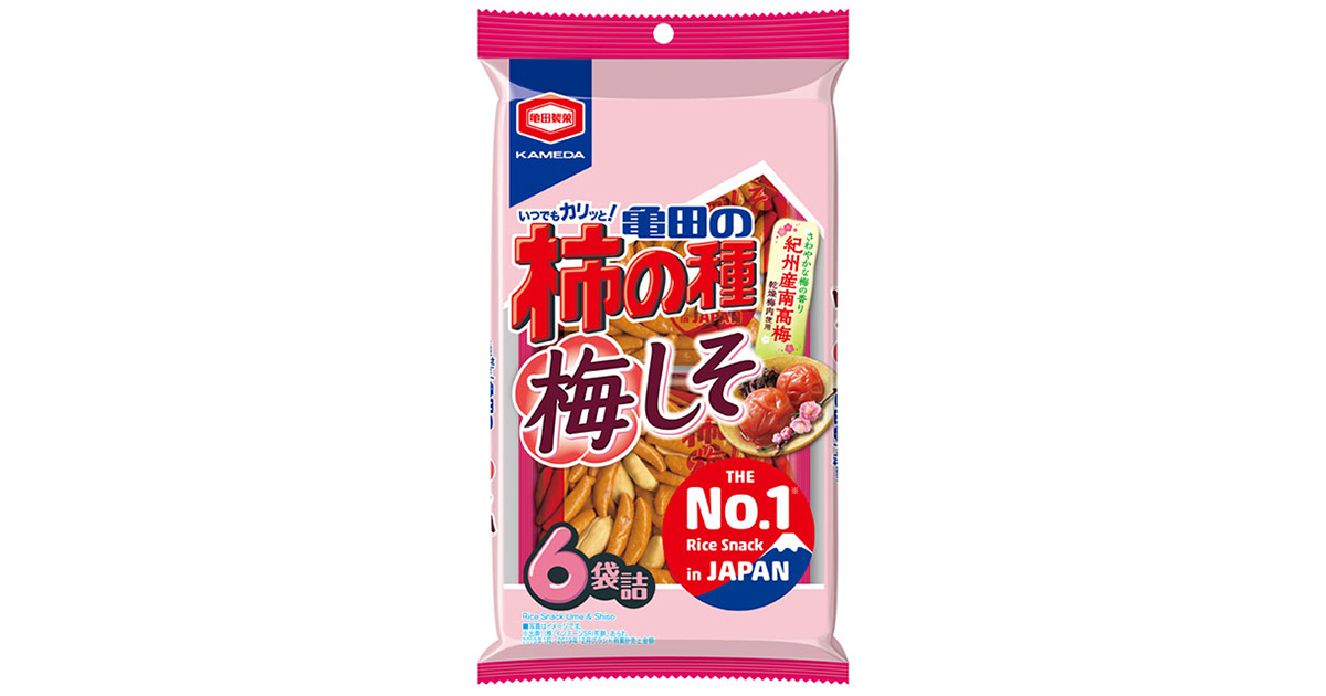 161g 亀田の柿の種 梅しそ 6袋詰 | 亀田製菓株式会社