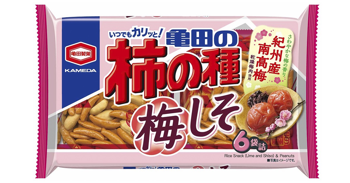 164g 亀田の柿の種 梅しそ 6袋詰 | 亀田製菓株式会社